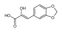 3-(1,3-苯并二氧杂环戊烯-5-基)-2-羟基丙烯酸 结构式