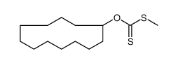 Carbonodithioic acid, O-cyclododecyl S-methyl ester 结构式