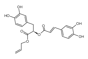 Benzenepropanoic acid, α-[[3-(3,4-dihydroxyphenyl)-1-oxo-2-propenyl]oxy]-3,4-dihydroxy-, 2-propenyl ester, [R-(E)]- (9CI) 结构式