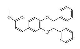 3-[3,4-双(苄氧基)苯基]丙烯酸甲酯 结构式