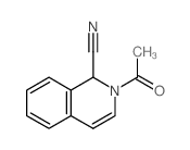 2-乙酰基-1,2-二氢-1-异喹啉甲腈 结构式