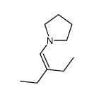 1-(2-乙基-1-丁烯基)吡咯烷 结构式