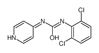 1-(2,6-二氯苯基)-3-(4-吡啶基)脲 结构式