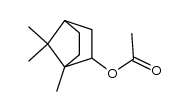 (1R-外型)-1,7,7-三甲基二环[2.2.1]庚-2-醇乙酸酯 结构式