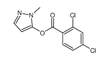 2,4-二氯苯甲酸 1-甲基-1H-吡唑-5-基酯 结构式
