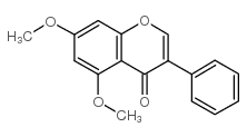 5,7-二甲氧基异黄酮 结构式
