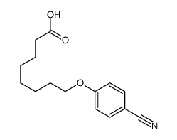 8-(4-氰基苯氧基)辛酸 结构式