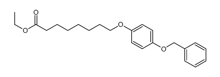 8-(4-苄氧基苯氧基)辛酸乙酯 结构式