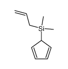 1,3-Cyclopentadiene, 5-(dimethyl-2-propen-1-ylsilyl)- 结构式