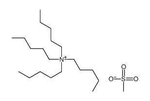 N,N,N-三戊基-1-戊烷铵甲烷磺酸酯 结构式