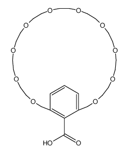 3,6,9,12,15,18,21,24,27,30-十氧杂双环[30.3.1]三十六碳-1(36),32,34-三烯-36-羧酸 结构式