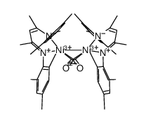二-μ-羰基双[[N,N'-(1,3-二甲基-1,3-丙二亚基)双[2,4,6-三甲基苯氨基合]](1-)]二镍,(Ni-Ni) 结构式
