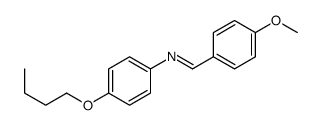 Benzenamine, 4-butoxy-N-[(4-methoxyphenyl)methylene]- 结构式