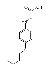 N-(4-丁氧基苯基)甘氨酸 结构式