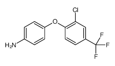 4-[2-氯-4-(三氟甲基)苯氧基]苯胺 结构式