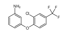 3-[2-氯-4-(三氟甲基)苯氧基]苯胺 结构式