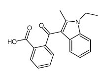 2-[(1-乙基-2-甲基-1H-吲哚-3-基)羰基]苯甲酸 结构式