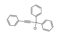 1-氯-1,1,3-三苯基丙-2-炔 结构式