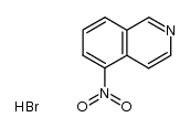 5-硝基异喹啉氢溴酸盐 结构式