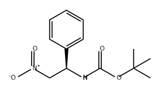 N-[(1R)-2-硝基-1-苯基乙基]氨基甲酸叔丁酯 结构式