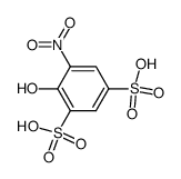 4-羟基-5-硝基-1,3-苯二磺酸 结构式