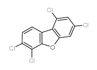 1,3,6,7-四氯二苯并呋喃 结构式