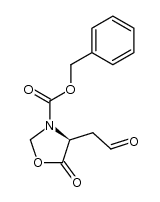(4S)-5-氧代-4-(2-氧代乙基)-3-恶唑烷羧酸苄酯 结构式