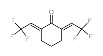 2,6-双-[2,2,2-三氟-(E)-亚乙基]-环己酮 结构式