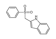 2-(苯磺酰甲基)-1H-吲哚 结构式