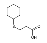 3-(环己基硫代)丙酸 结构式