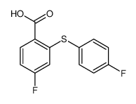Benzoic acid, 4-fluoro-2-[(4-fluorophenyl)thio]- 结构式