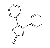 4,5-二苯基-1,3-二硫杂环戊烯-2-酮 结构式