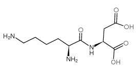 L-赖氨酸-L-天冬氨酸盐 结构式