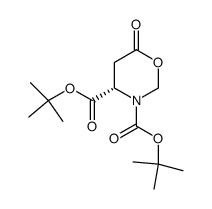 (4S)-3,4-双(叔丁氧羰基)四氢-1,3-恶嗪-6-酮 结构式