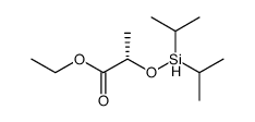 Propanoic acid, 2-[[bis(1-methylethyl)silyl]oxy]-, ethyl ester, (2S)- 结构式
