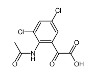 Benzeneacetic acid, 2-(acetylamino)-3,5-dichloro-α-oxo- 结构式