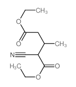 2-氰基-3-甲基戊二酸二乙酯 结构式