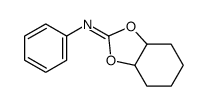 N-苯基-3a,4,5,6,7,7a-六氢-1,3-苯并二氧杂环戊烯-2-亚胺 结构式