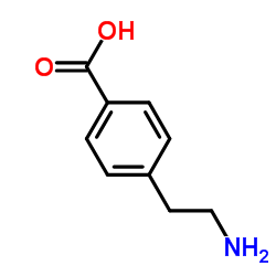 4-(2-氨乙基)苯甲酸 结构式