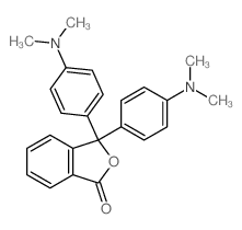 3,3-双(4-二甲氨基苯基)邻苯二甲内酯 结构式