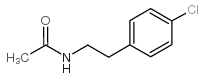 1-(N-乙酰基氨基)-2-(4-氯苯基)-乙烷 结构式