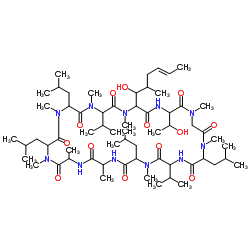 环孢菌素 C 结构式