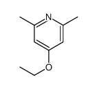 4-乙氧基-2,6-二甲基吡啶 结构式
