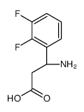 (3S)-3-氨基-3-(2,3-二氟苯基)丙酸 结构式