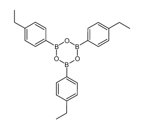 Boroxin, tris(4-ethylphenyl)- 结构式
