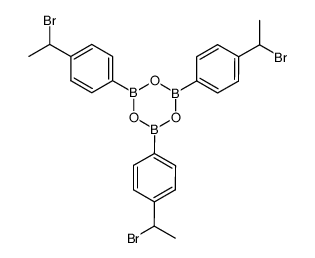 三[4-(1-溴乙基)苯基]环三硼氧烷 结构式