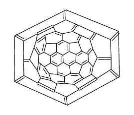 [5,6]富勒烯-C70-D5h(6)八价阳离子 结构式