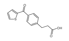 3-(4-(噻吩-2-羰基)苯基)丙酸 结构式