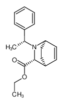 (1R,3R,4S)-2-((R)-1-苯乙基)-2-氮杂双环[2.2.2]辛-5-烯-3-羧酸乙酯 结构式