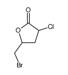5-(溴甲基)-3-氯二氢呋喃-2-酮 结构式